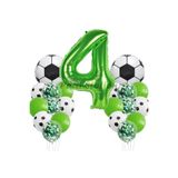 Parti Station Futbol Yeşil 3 Yaş Doğum Günü Balon Set 76cm PSYSLFUTBL