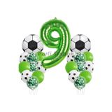 Parti Station Futbol Yeşil 4 Yaş Doğum Günü Balon Set 76cm PSYSLFUTBL