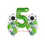 Parti Station Futbol Yeşil 5 Yaş Doğum Günü Balon Set 76cm PSYSLFUTBL