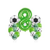 Parti Station Futbol Yeşil 6 Yaş Doğum Günü Balon Set 76cm PSYSLFUTBL