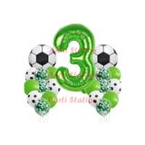 Parti Station Futbol Yeşil 7 Yaş Doğum Günü Balon Set 76cm PSYSLFUTBL