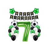 Parti Station Futbol Yeşil 7 Yaş Doğum Günü Balon Set PSYSLFUTBOL