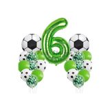 Parti Station Futbol Yeşil 9 Yaş Doğum Günü Balon Set 76cm PSYSLFUTBL