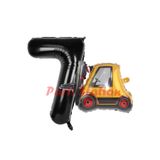Parti Station İnşaat Forklift Siyah 7 Yaş Balon Set PSFORKLİFBSS