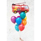 Parti Station İtfaiye Konsept Balon Set İtfaiye Fireman Konsept Balon Buketi Doğum Günü Balon Set