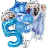 Parti Station Karlar Ülkesi Frozen Konsept 5 Yaş Doğum Günü Balon Set Frozen Elsa Temalı Balon Set