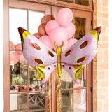 Parti Station Kelebek Kanat Folyo Balon Büyük Boy Giyilebilir Kelebek Folyo Balon 1 Adet 120x90 cm