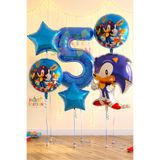 Parti Station Kirpi Sonic Konsept 5 Yaş Balon Set Sonic Doğum Günü Balon Set
