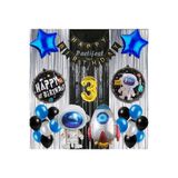 Parti Station Kozmik Uzay 3 Yaş Doğum Günü Balon Set PSUZAYSET