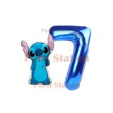 Parti Station Lilo Stitch Balon Konsept 7 Yaş Doğum Günü Balon Seti