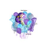 Parti Station Mor Deniz Kızı Mermaid Temalı 1 Yaş Balon Seti Doğum Günü Dekorasyonu PSMERMİDX