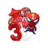 Parti Station Örümcek Adam 3 Yaş Balon Set Örümcek Adam Konsept Doğum Günü Set
