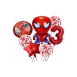 Parti Station Örümcek Adam Konsept 3 Yaş Balon Set Doğum Günü Set Yaş Balon Set