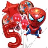 Parti Station Örümcek Adam Konsept 5 Yaş Balon Set Örümcek Adam Konsept Doğum Günü Set