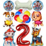 Parti Station Paw Patrol 2 Yaş Balon Set Paw Petrol Marshall Chase Skye Rubble Doğum Günü Parti Folyo Balon Seti
