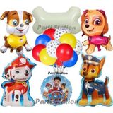 Parti Station Paw Patrol Balon Set Paw Petrol Marshall Chase Skye Rubble Doğum Günü Parti Folyo Balon Seti