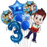 Parti Station Paw Patrol Ryder 3 Yaş Lacivert Balon Set Paw Patrol Ryder Konsept Doğum Günü Parti Balon Set