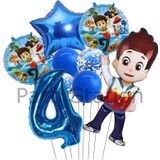Parti Station Paw Patrol Ryder 4 Yaş Lacivert Balon Set Paw Patrol Ryder Konsept Doğum Günü Parti Balon Set