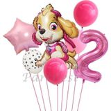 Parti Station Paw Petrol Folyo Set Paw Patrol Skye 2 Yaş Balon Set Konsept Doğum Günü Set Yaş Balon Set