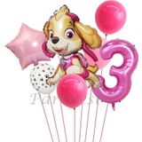 Parti Station Paw Petrol Folyo Set Paw Patrol Skye 3 Yaş Balon Set Konsept Doğum Günü Set Yaş Balon Set