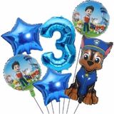 Parti Station Paw Petrol Paw Patrol Polis Köpek Chase 3 Yaş Balon Konsept Doğum Günü Set Yaş Balon Set