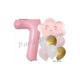 Parti Station Pembe Bulut 7 Yaş Balon Set PSPİNKBULUT-1