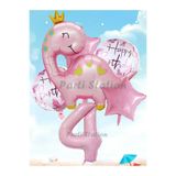 Parti Station Pembe Dinozor 4 Yaş Balon Set PSPİNKDİNO