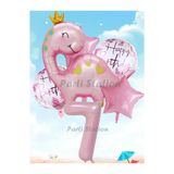 Parti Station Pembe Dinozor 7 Yaş Balon Set PSPİNKDİNO