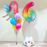 Parti Station Peri Kızı Balon Set Peri Kızı Folyo Balon Set Konsept Doğum Günü Set 6 Yaş Balon