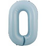 Parti Station Rakam Folyo Balon Bebek Mavisi Mavi 0 Yaş Balon 76 Cm Sayı Balon Uçan Balon Helyum Balon
