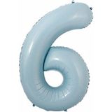 Parti Station Rakam Folyo Balon Bebek Mavisi Mavi Yaş Balon 76 cm Sayı Balon Uçan Balon Helyum Balon - Bebe Mavisi