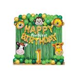 Parti Station Safari Hayvanlar 1 Yaş Folyo Balon Set PSSAFARİBLN1