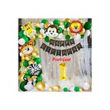 Parti Station Safari Hayvanlar 1 Yaş Helyum Balon Set PSSAFARİBLN3