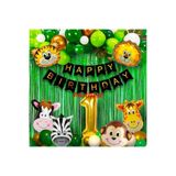 Parti Station Safari Hayvanlar 1 Yaş Konsept Balon Set PSSAFARİBLN4