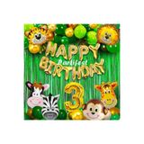 Parti Station Safari Hayvanlar 3 Yaş Folyo Balon Set PSSAFARİBLN1