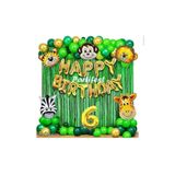 Parti Station Safari Hayvanlar 6 Yaş Folyo Balon Set PSSAFARİBLN1