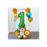 Parti Station Safari Jungle Yeşil 1 Yaş Balon Set PSSAFARİYSL
