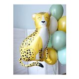 Parti Station Safari Konsept Çita Kaplan Balon Set Sevimli Çita Balon Buketi Doğum Günü Balon Set