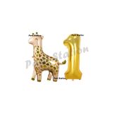 Parti Station Safari Zürafa Gold 1 Yaş Doğum Günü Balon Set PSZÜRO-3
