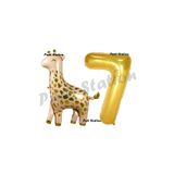 Parti Station Safari Zürafa Gold 7 Yaş Doğum Günü Balon Set PSZÜRO-3