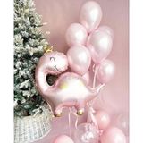 Parti Station Sevimli Dinozor Konsept Pembe Dinozor Balon Set Dinosaur Balloon Doğum Günü Balon Buketi