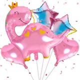 Parti Station Sevimli Dinozor Konsept Pembe Dinozor Balon Set Pink Dinosaur Balloon