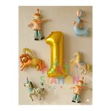 Parti Station Sirk Konsept Doğum Günü 1 Yaş Balon Set Mini Boy Sirk temalı doğum günü Balon