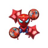 Parti Station Spiderman Örümcek Adam Balon Set Balon Folyo Set Spiderman Konsept Doğum Günü Set Yaş Balon