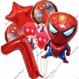 Parti Station Spiderman Örümcek Adam Konsept 7 Yaş Balon Set Spiderman Örümcek Adam Konsept Doğum Günü Set