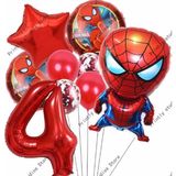 Parti Station Spiderman Örümcek Adam Konsept Yaş Balon Konsept Doğum Günü Set Yaş Balon Set - Çok Renkli - 4