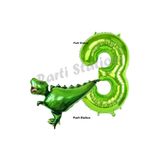 Parti Station T-Rex Dinozor Yeşil 3 Yaş Balon Set PSDİNOZOR-1