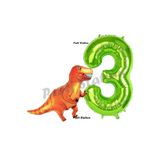 Parti Station T-Rex Dinozor Yeşil 3 Yaş Balon Set PSDİNOZOR-2