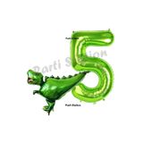 Parti Station T-Rex Dinozor Yeşil 5 Yaş Balon Set PSDİNOZOR-1