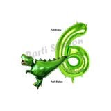 Parti Station T-Rex Dinozor Yeşil 6 Yaş Balon Set PSDİNOZOR-1
